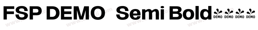 FSP DEMO   Semi Bold字体转换